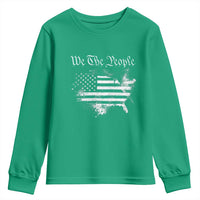 We The People Youth Sweatshirt Vintage Grunge American Flag 4th of July 1776