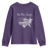 We The People Youth Sweatshirt Vintage Grunge American Flag 4th of July 1776