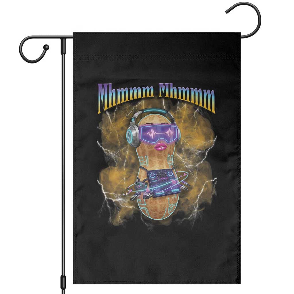 Funny Burnt Peanut Goop Garden Flag DJ Music Meme