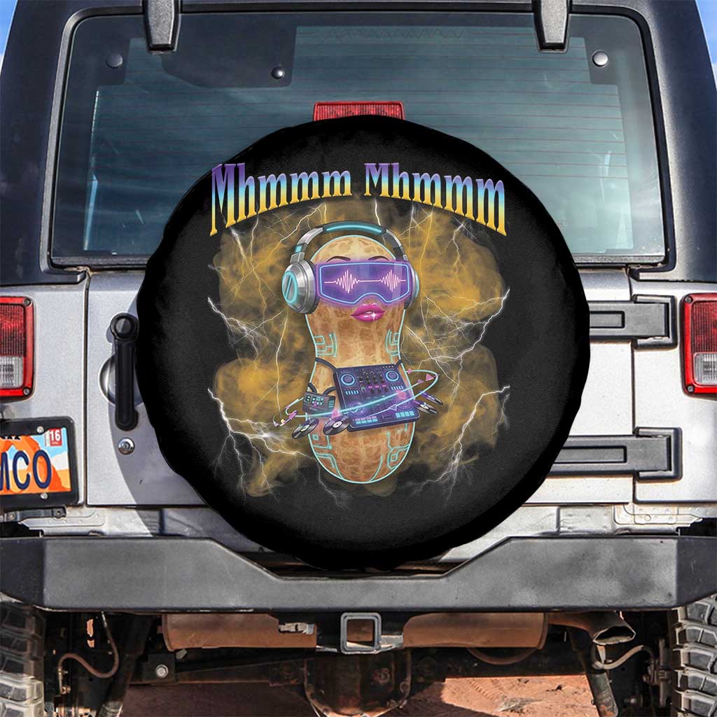 Funny Burnt Peanut Goop Spare Tire Cover DJ Music Meme