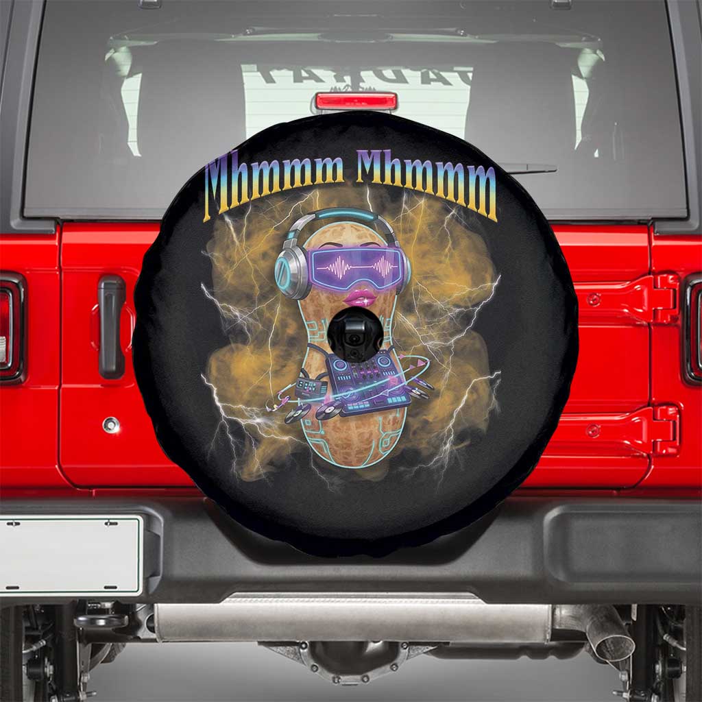 Funny Burnt Peanut Goop Spare Tire Cover DJ Music Meme