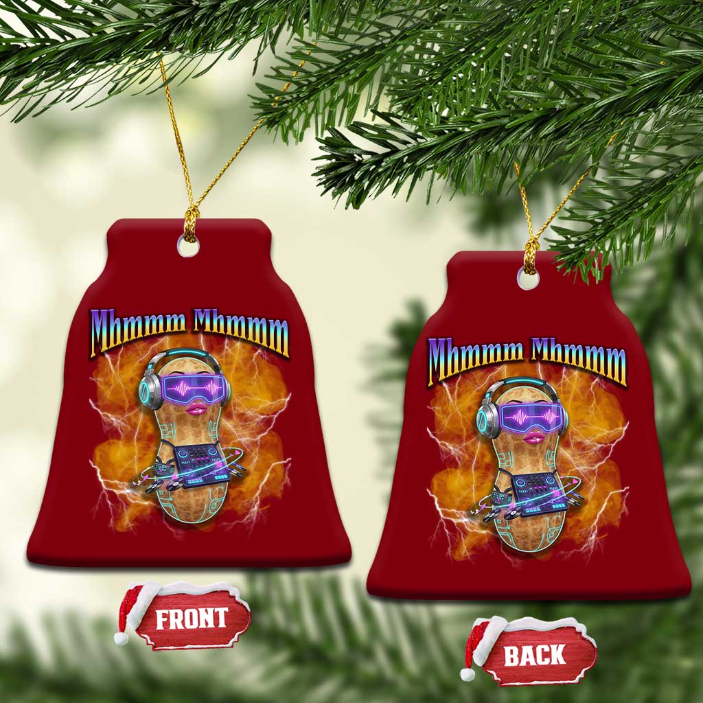 Funny Burnt Peanut Goop Ceramic Ornament DJ Music Meme