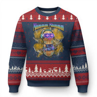 Funny Burnt Peanut Goop Ugly Christmas Sweater DJ Music Meme