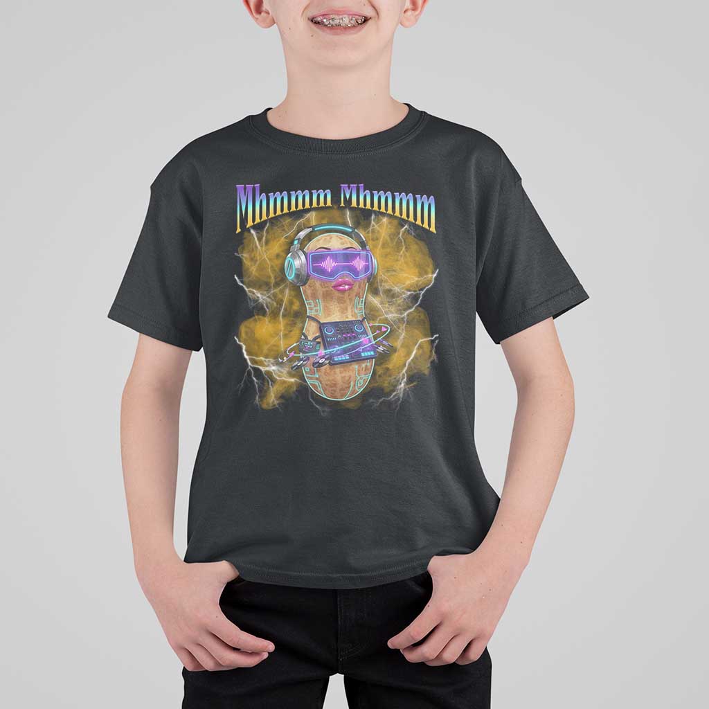 Funny Burnt Peanut Goop T Shirt For Kid DJ Music Meme