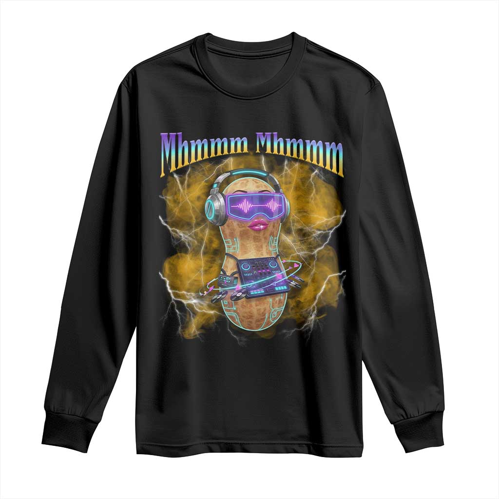 Funny Burnt Peanut Goop Long Sleeve Shirt DJ Music Meme