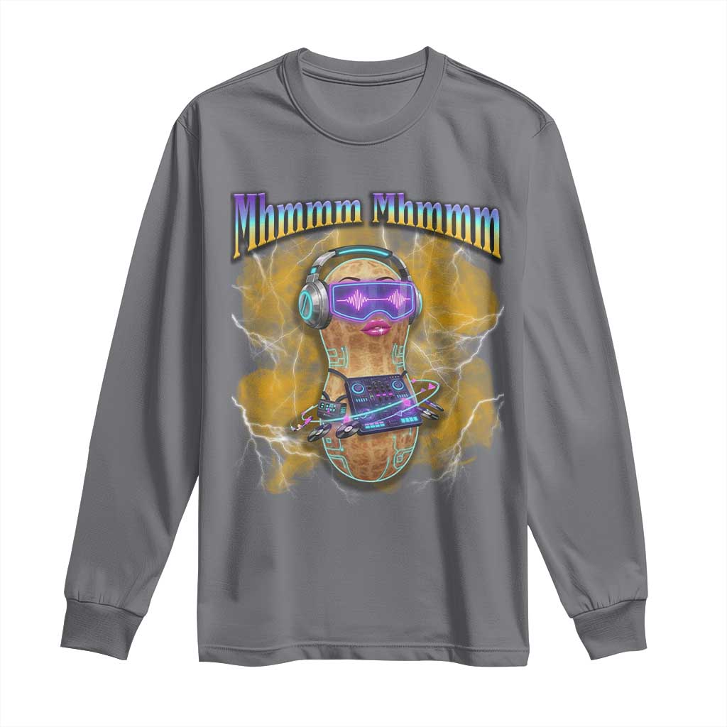 Funny Burnt Peanut Goop Long Sleeve Shirt DJ Music Meme