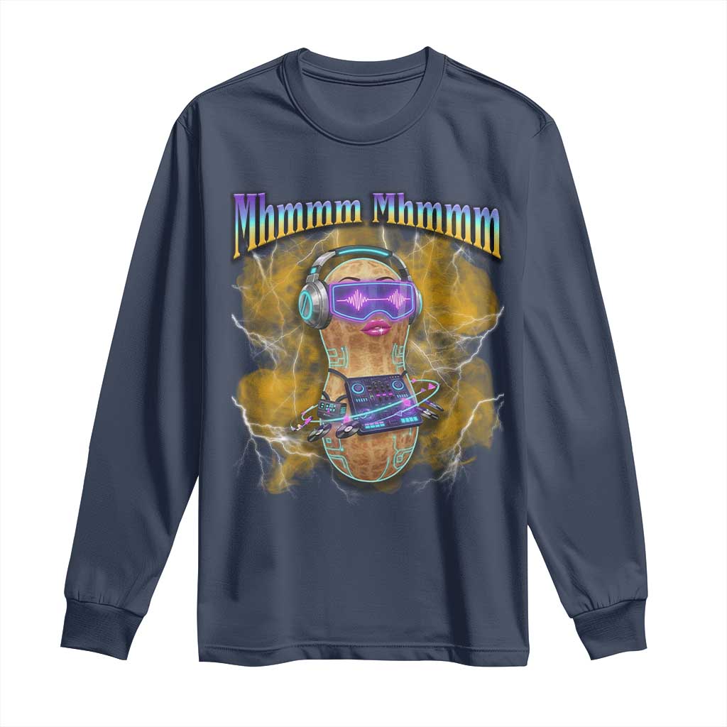 Funny Burnt Peanut Goop Long Sleeve Shirt DJ Music Meme