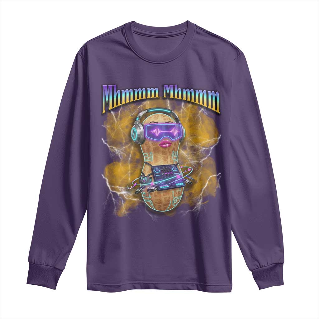 Funny Burnt Peanut Goop Long Sleeve Shirt DJ Music Meme
