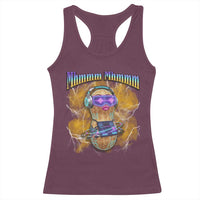 Funny Burnt Peanut Goop Racerback Tank Top DJ Music Meme