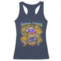 Funny Burnt Peanut Goop Racerback Tank Top DJ Music Meme