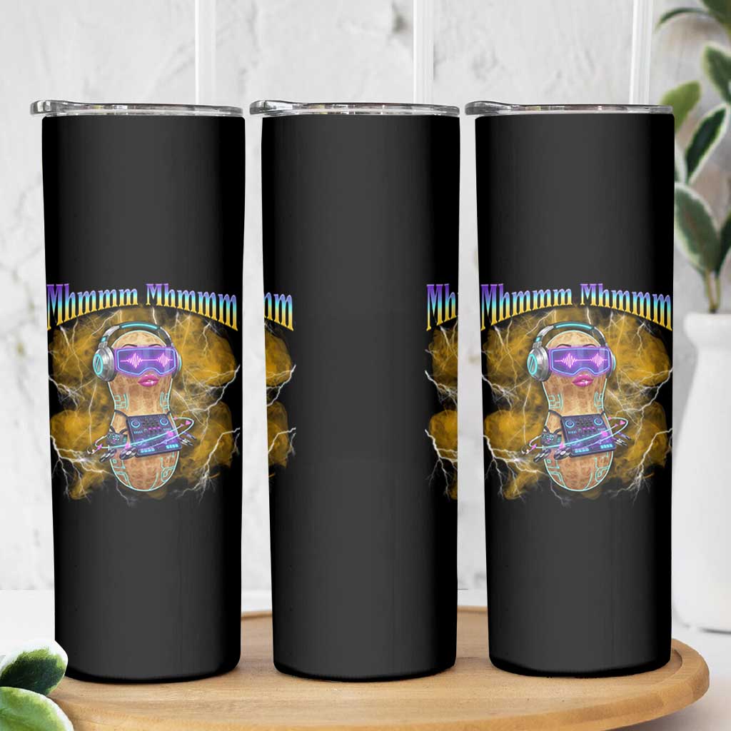 Funny Burnt Peanut Goop Skinny Tumbler DJ Music Meme