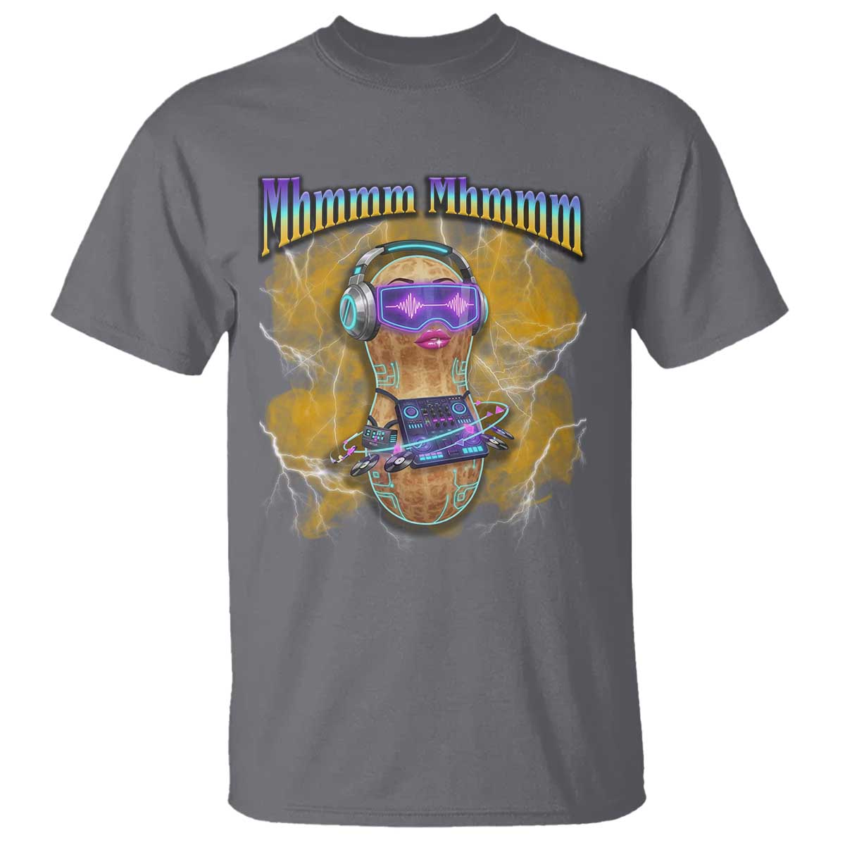 Funny Burnt Peanut Goop T Shirt DJ Music Meme