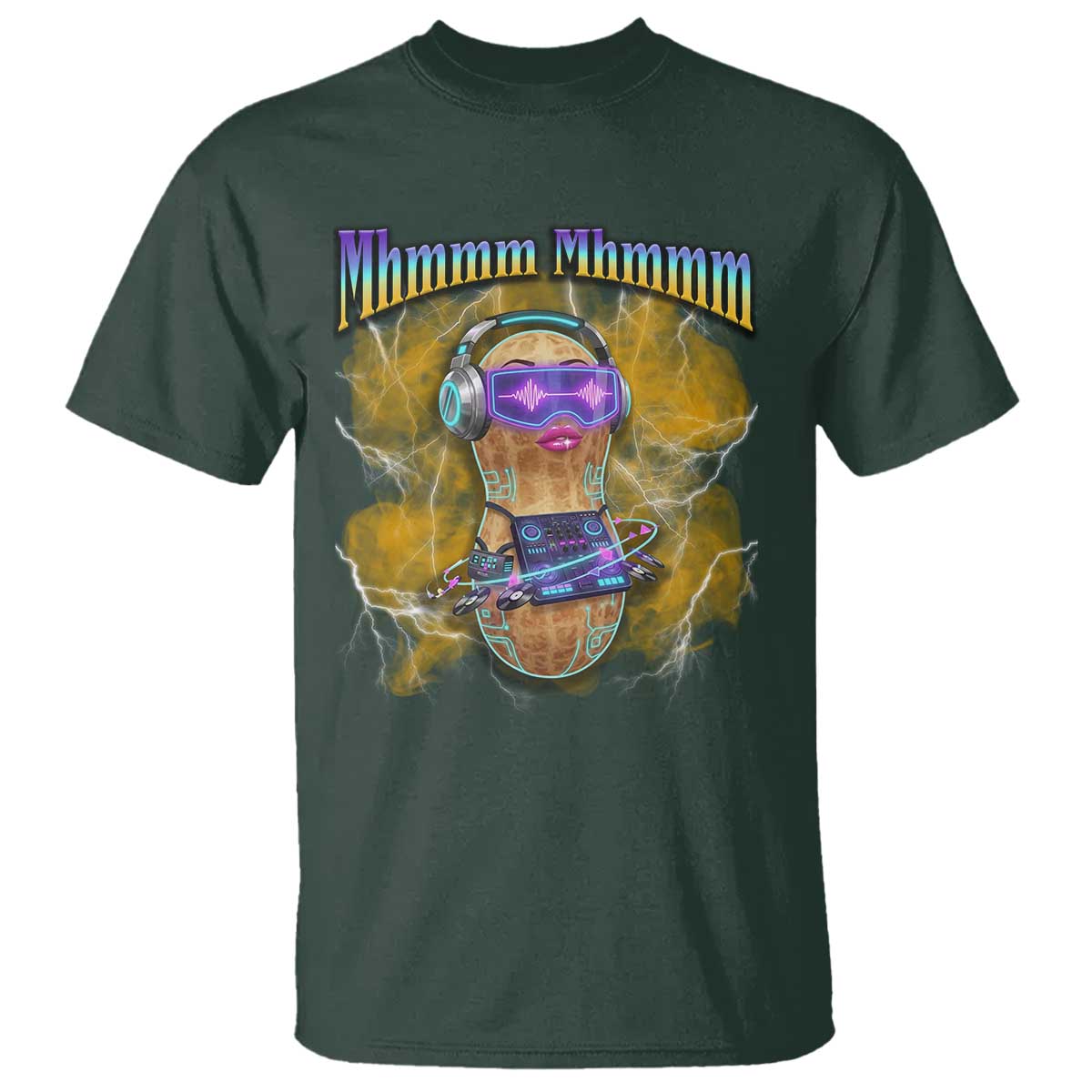 Funny Burnt Peanut Goop T Shirt DJ Music Meme