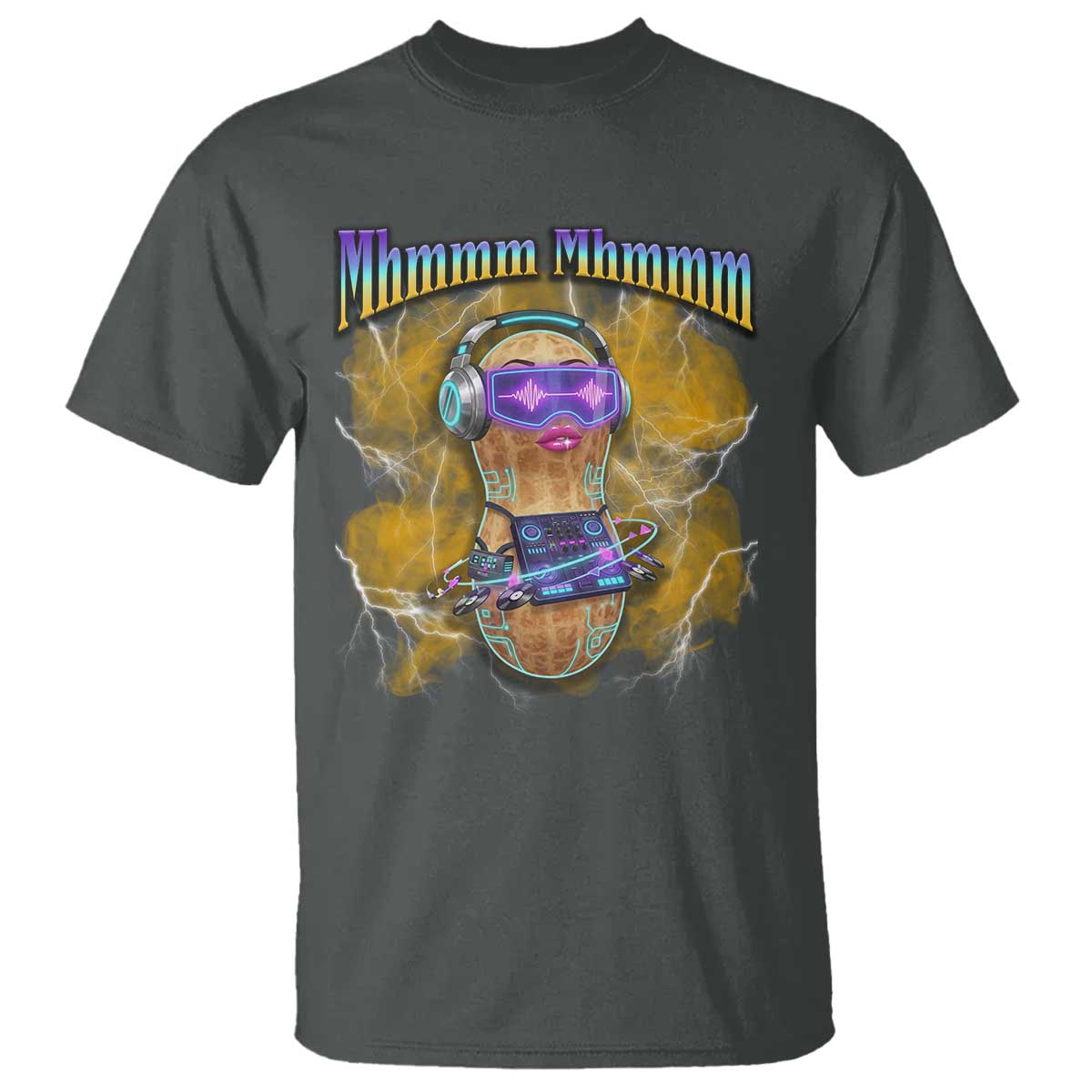Funny Burnt Peanut Goop T Shirt DJ Music Meme
