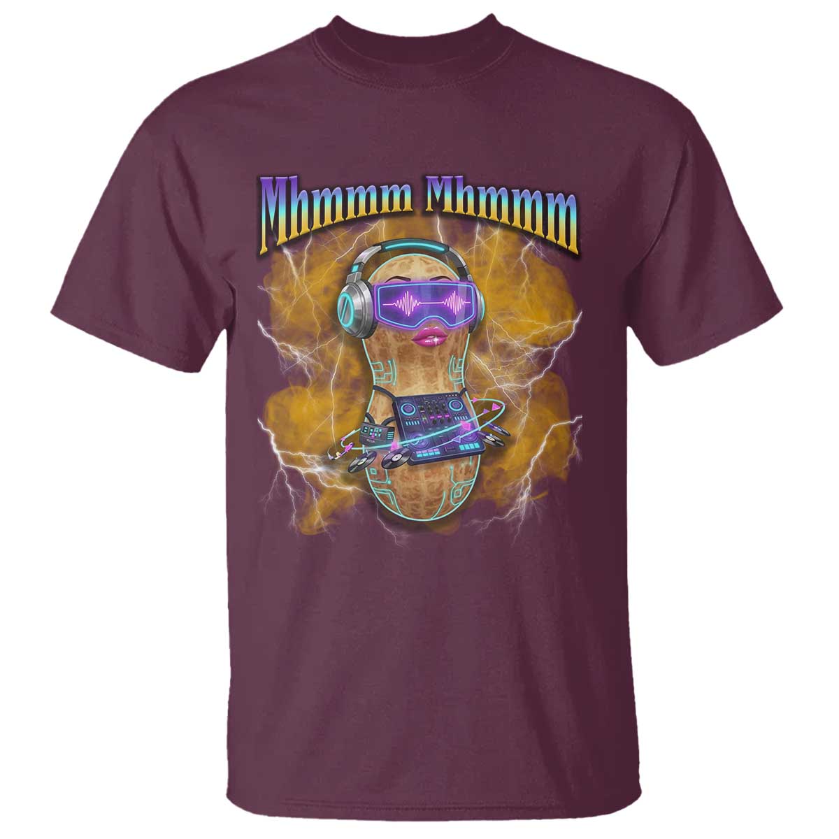 Funny Burnt Peanut Goop T Shirt DJ Music Meme