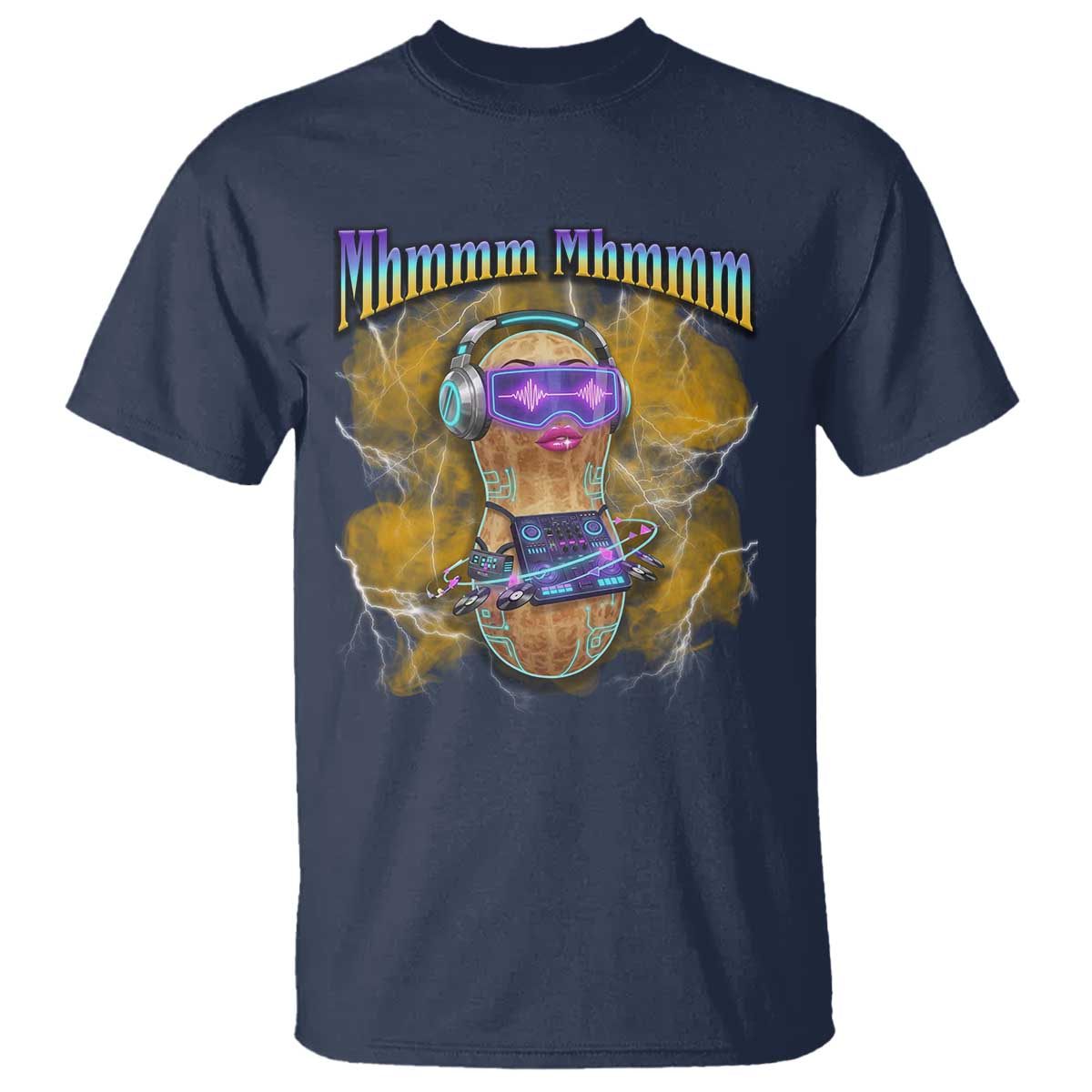 Funny Burnt Peanut Goop T Shirt DJ Music Meme