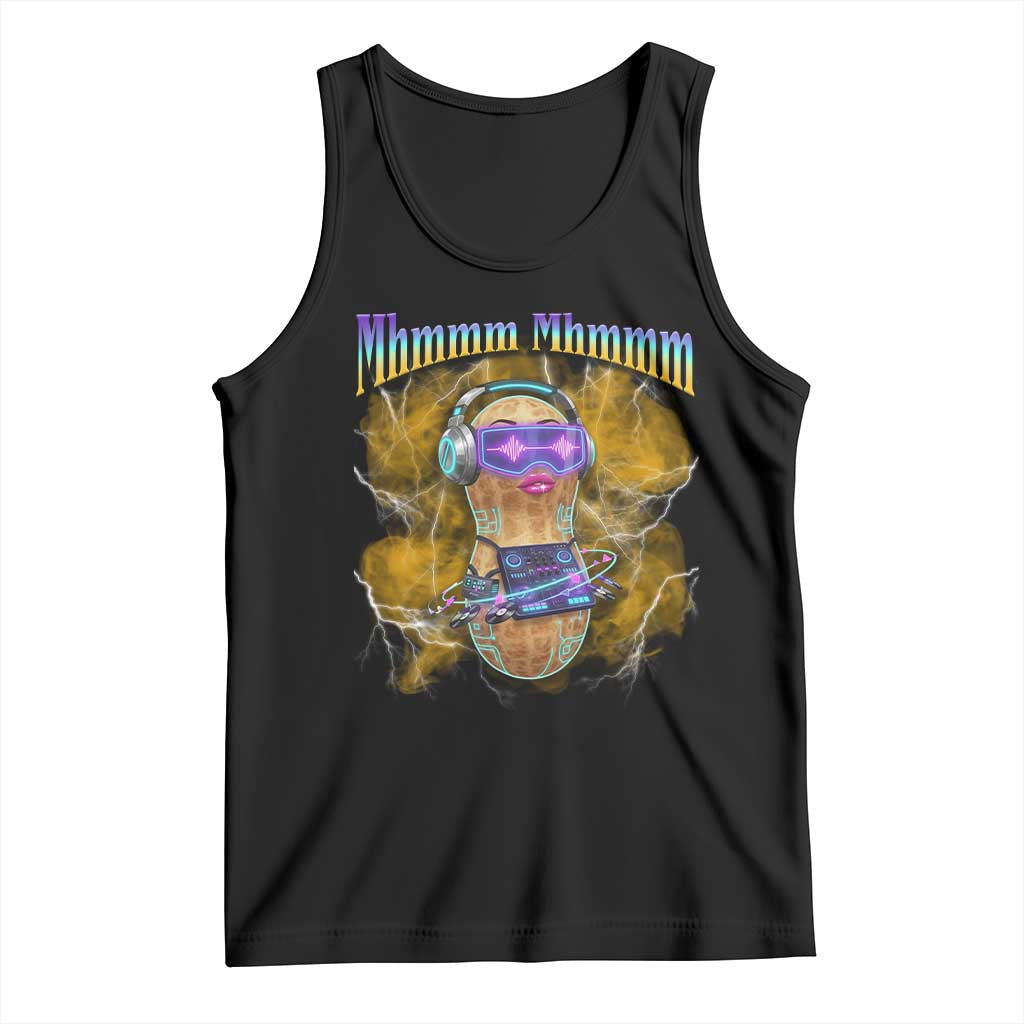 Funny Burnt Peanut Goop Tank Top DJ Music Meme