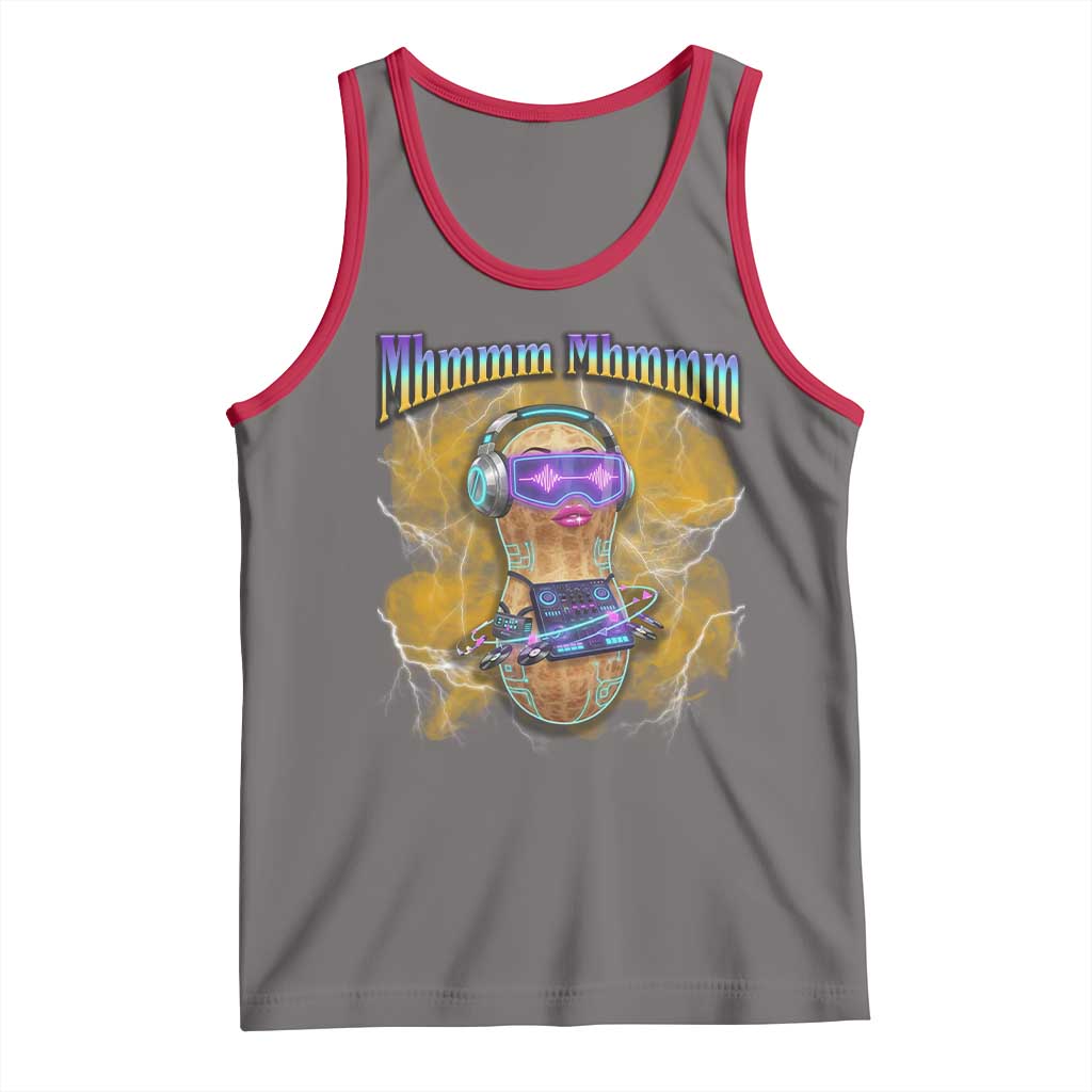 Funny Burnt Peanut Goop Tank Top DJ Music Meme