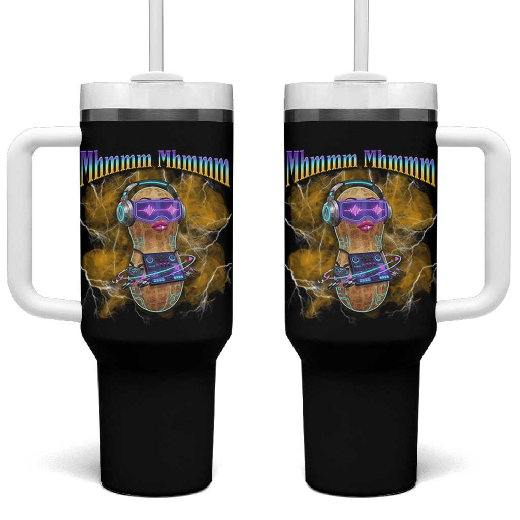 Funny Burnt Peanut Goop Tumbler With Handle DJ Music Meme