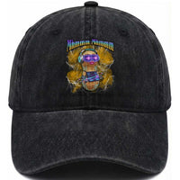 Funny Burnt Peanut Goop Washed Cotton Baseball Cap DJ Music Meme