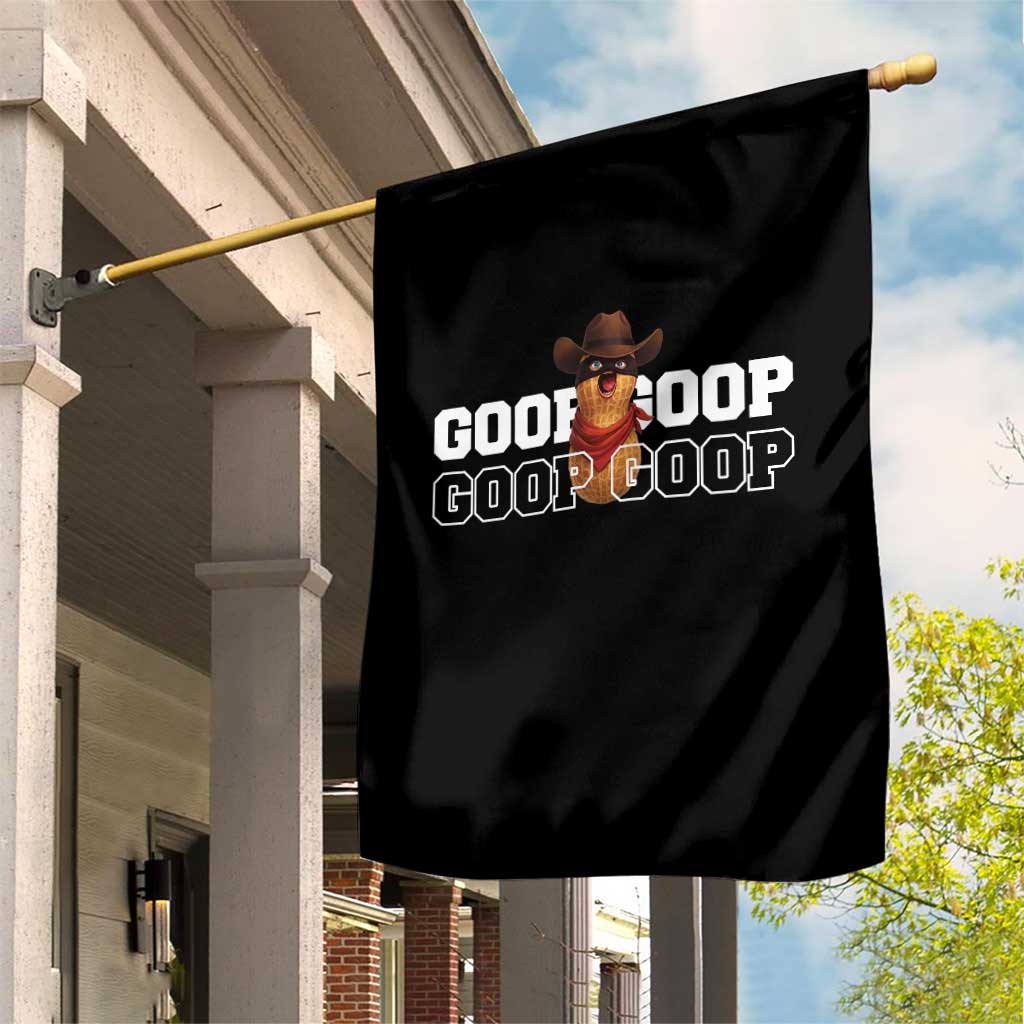 Funny Burnt Peanut Goop Garden Flag Internet Viral Meme Trendy