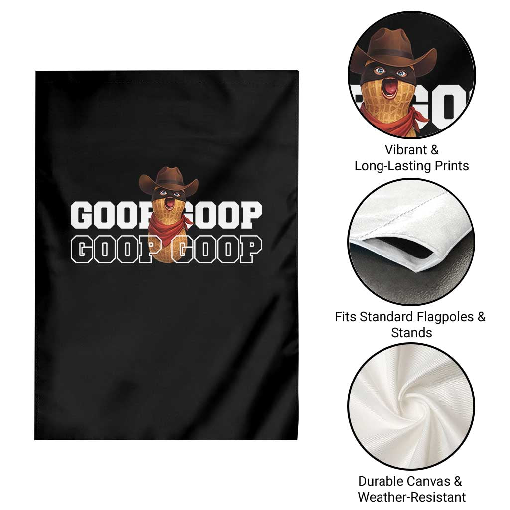 Funny Burnt Peanut Goop Garden Flag Internet Viral Meme Trendy