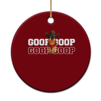 Funny Burnt Peanut Goop Ceramic Ornament Internet Viral Meme Trendy