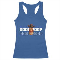 Funny Burnt Peanut Goop Racerback Tank Top Internet Viral Meme Trendy