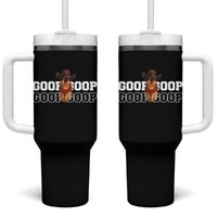 Funny Burnt Peanut Goop Tumbler With Handle Internet Viral Meme Trendy