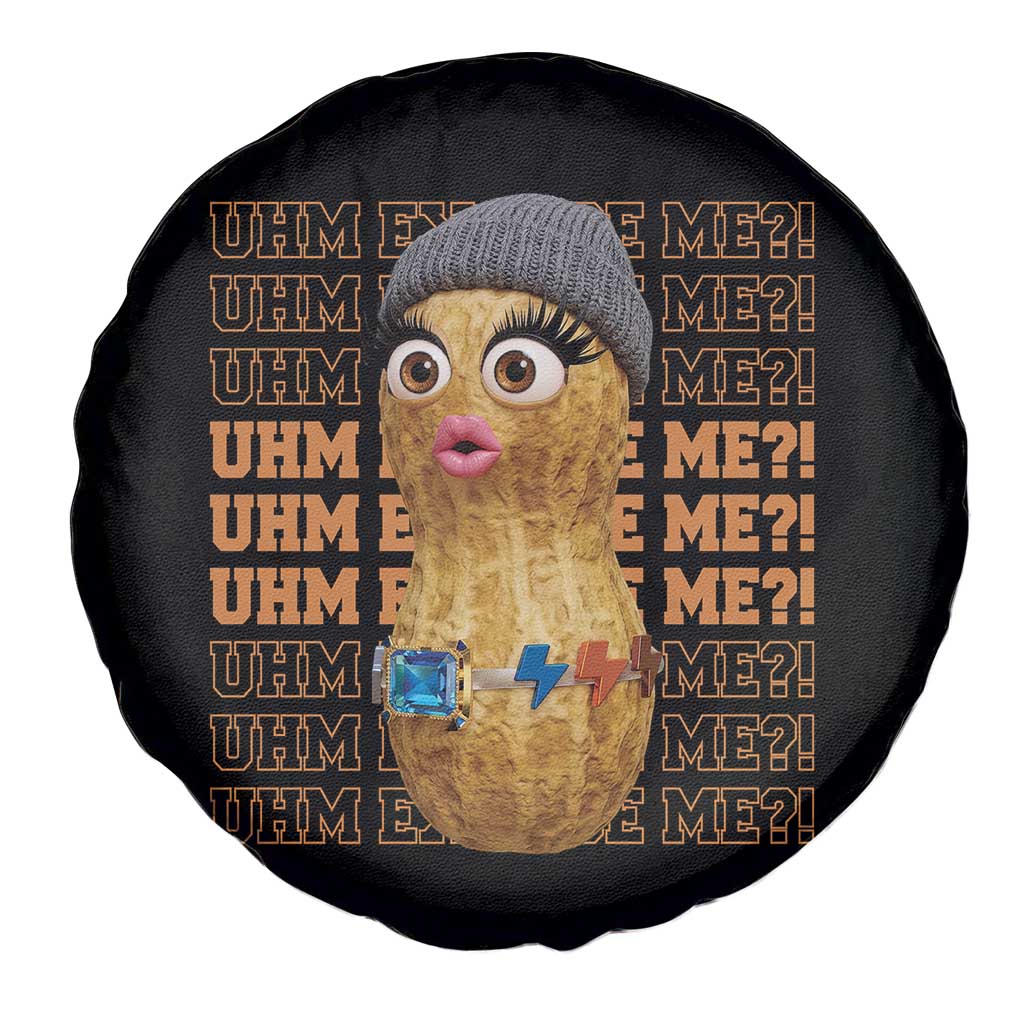 Funny Burnt Peanut Goop Spare Tire Cover Uhm Excuse Me