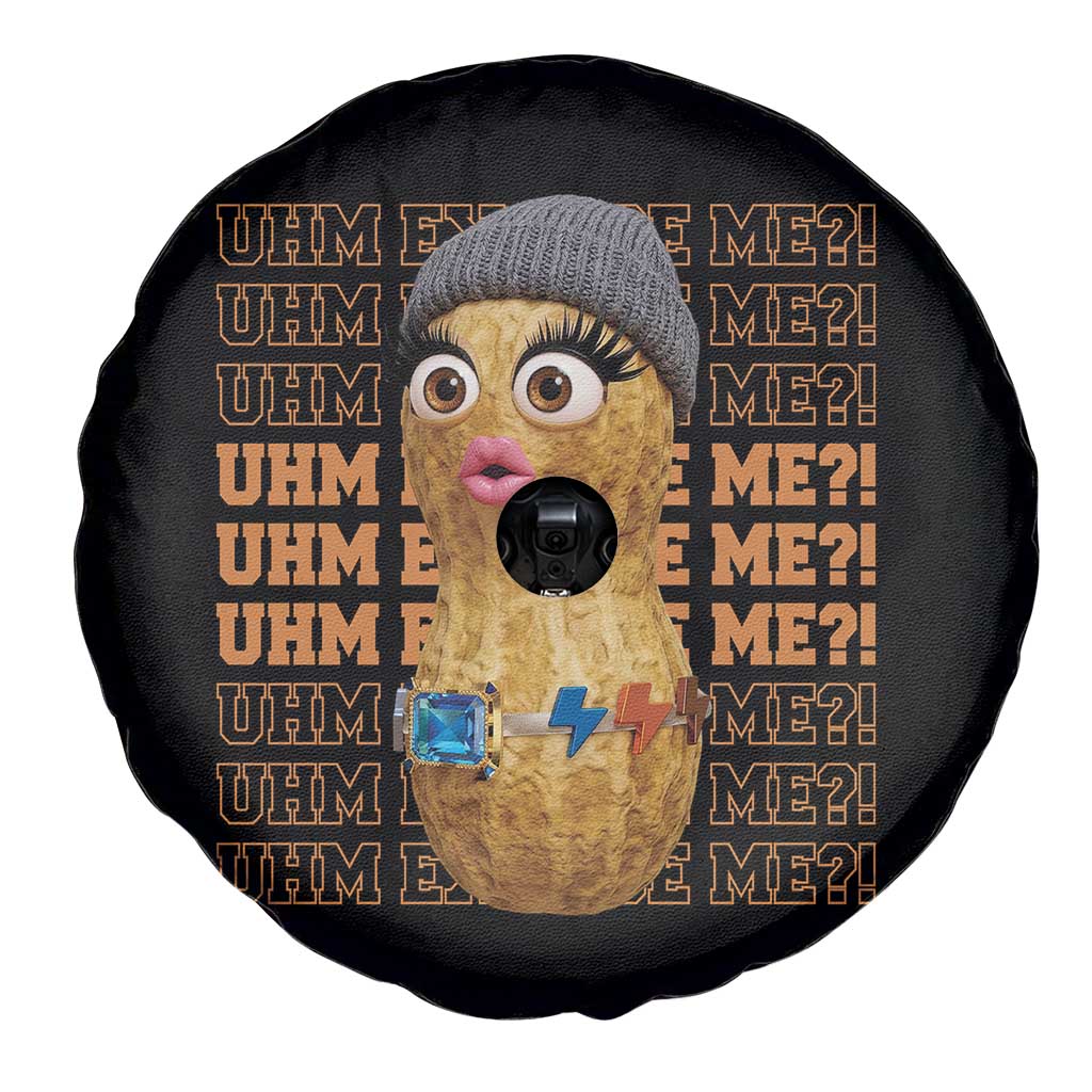 Funny Burnt Peanut Goop Spare Tire Cover Uhm Excuse Me
