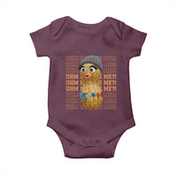 Funny Burnt Peanut Goop Baby Onesie Uhm Excuse Me