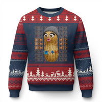 Funny Burnt Peanut Goop Ugly Christmas Sweater Uhm Excuse Me