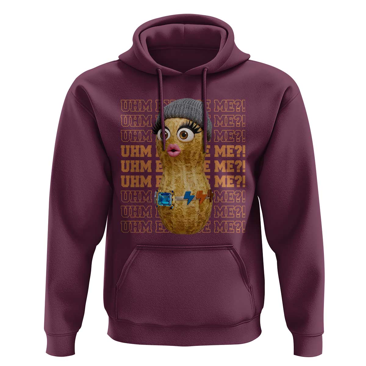 Funny Burnt Peanut Goop Hoodie Uhm Excuse Me