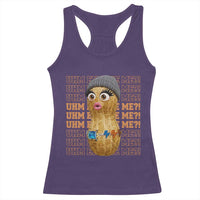 Funny Burnt Peanut Goop Racerback Tank Top Uhm Excuse Me