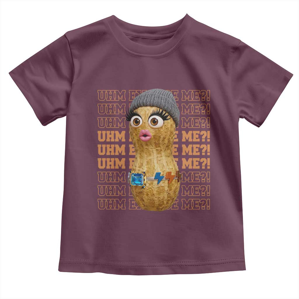 Funny Burnt Peanut Goop Toddler T Shirt Uhm Excuse Me