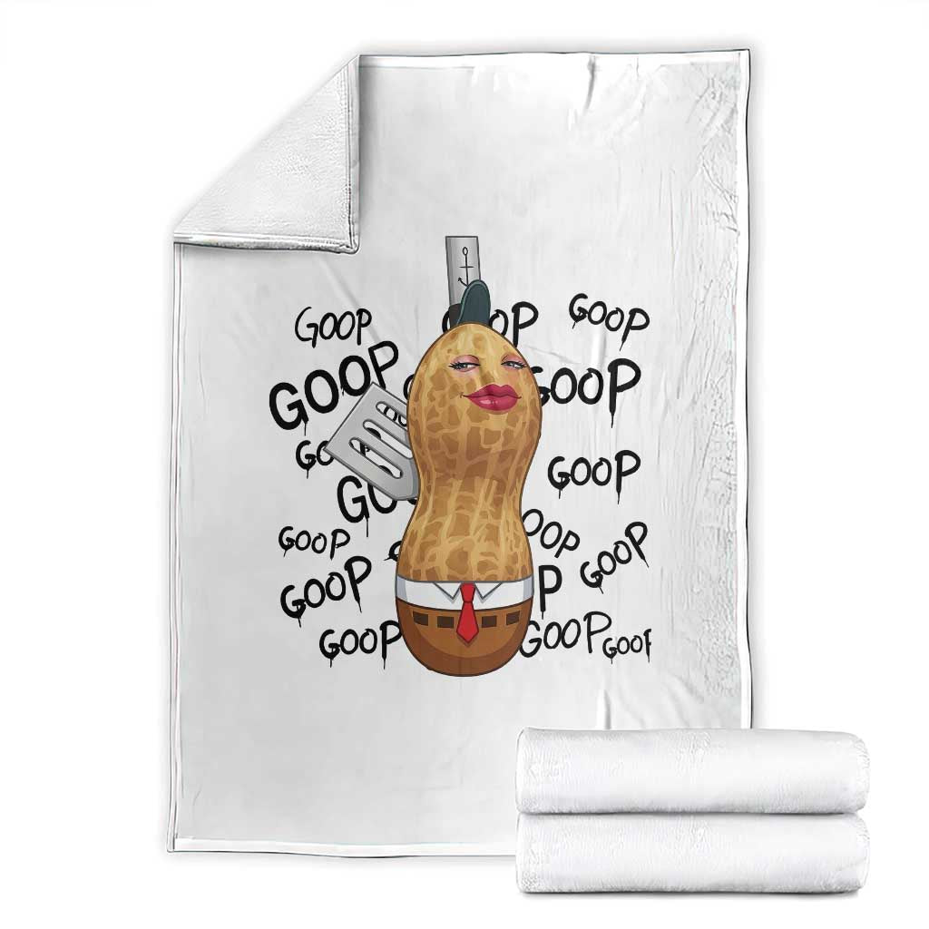Funny Burnt Peanut Throw Blanket Goop Bungulato Homage