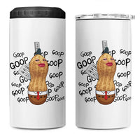 Funny Burnt Peanut 4 in 1 Can Cooler Tumbler Goop Bungulato Homage
