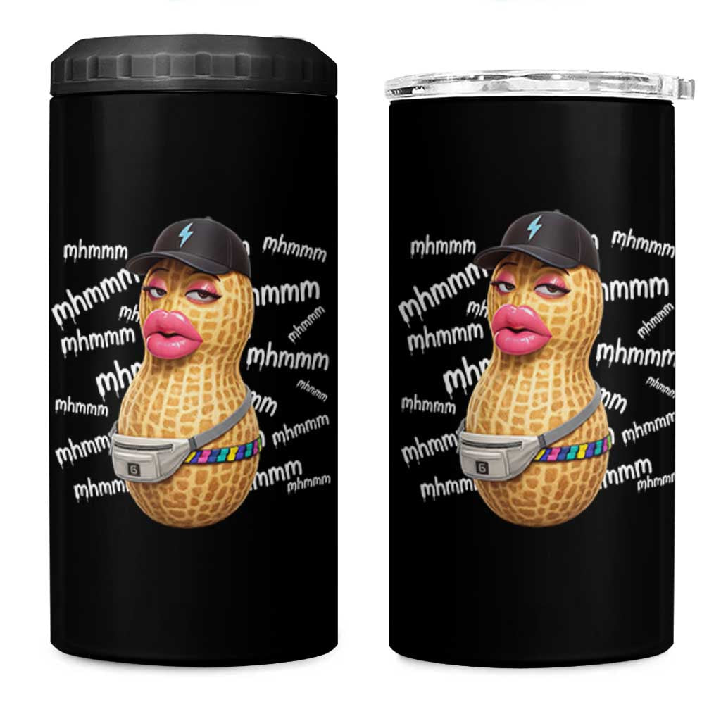 Funny Burnt Peanut Goop 4 in 1 Can Cooler Tumbler Mhmmm Goop Bungulato