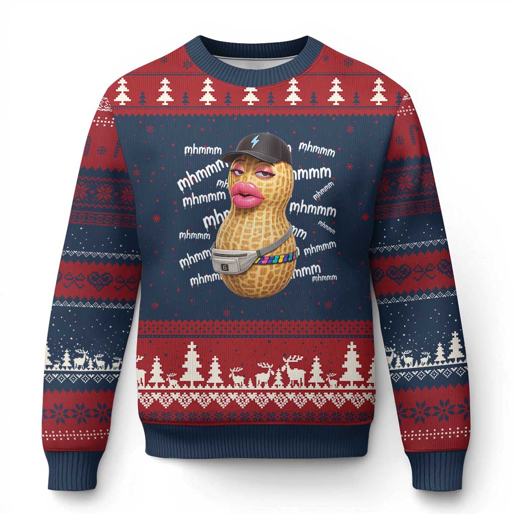 Funny Burnt Peanut Goop Ugly Christmas Sweater Mhmmm Goop Bungulato