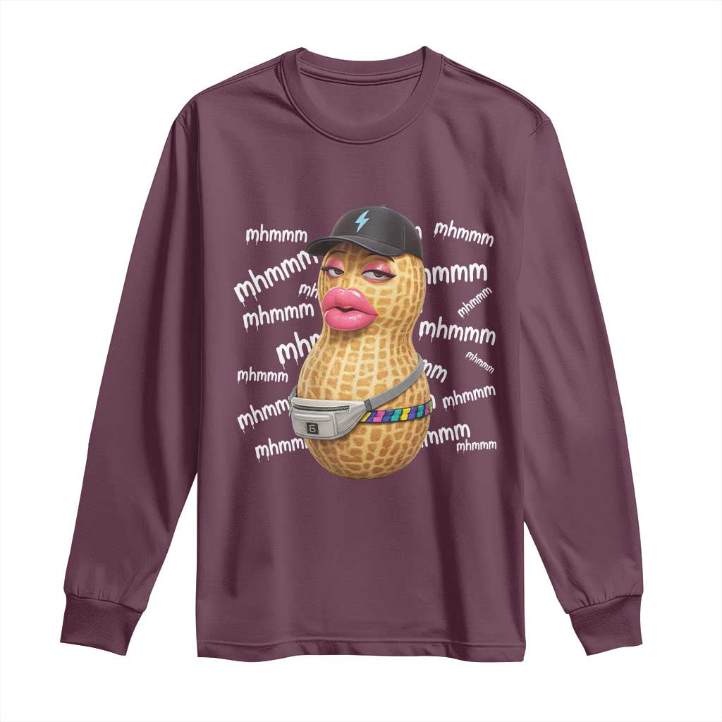 Funny Burnt Peanut Goop Long Sleeve Shirt Mhmmm Goop Bungulato
