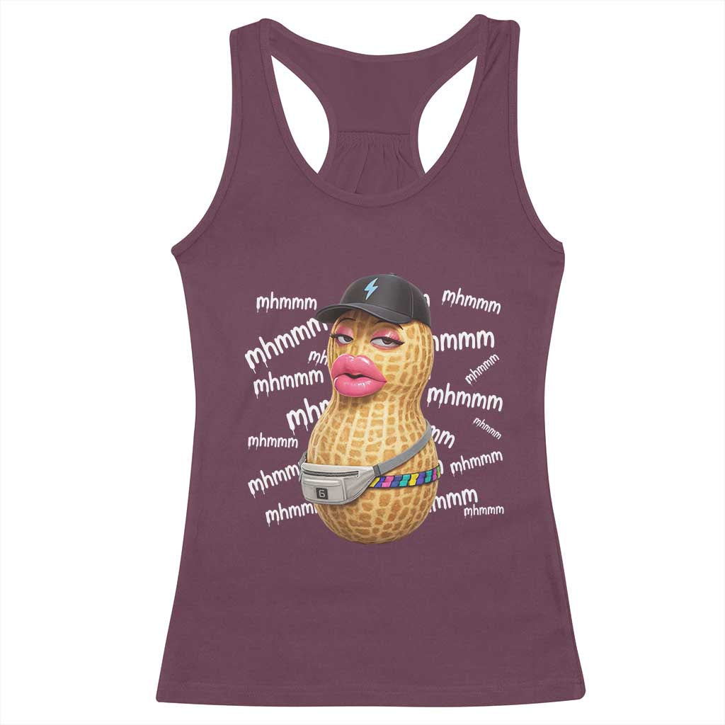 Funny Burnt Peanut Goop Racerback Tank Top Mhmmm Goop Bungulato