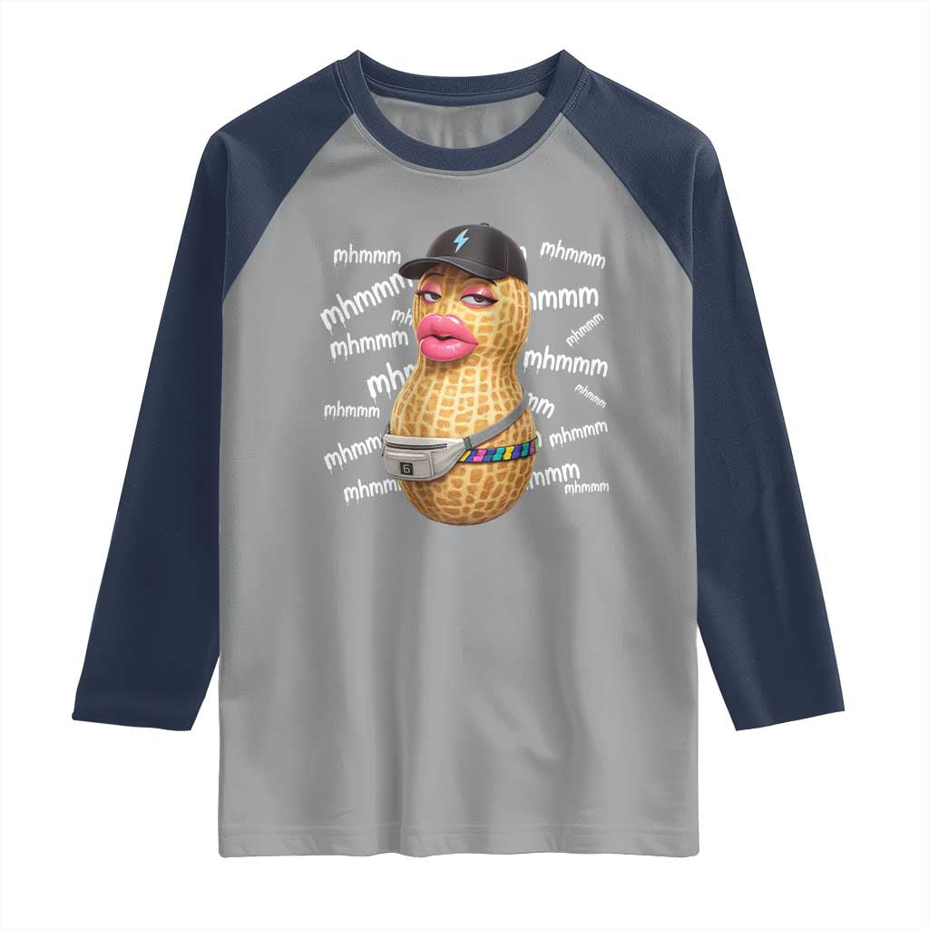 Funny Burnt Peanut Goop Raglan Shirt Mhmmm Goop Bungulato