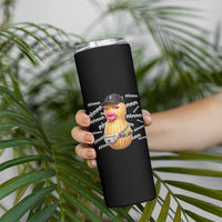 Funny Burnt Peanut Goop Skinny Tumbler Mhmmm Goop Bungulato