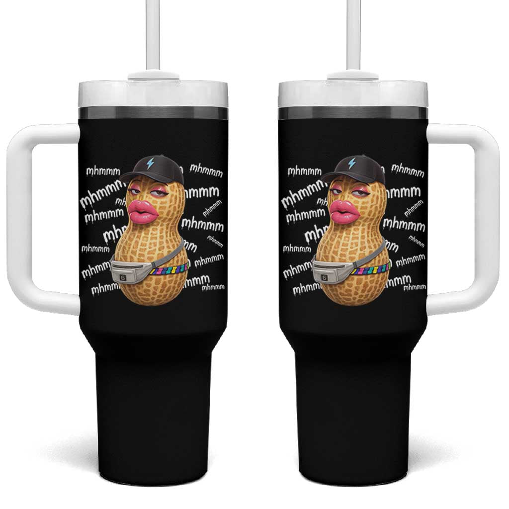 Funny Burnt Peanut Goop Tumbler With Handle Mhmmm Goop Bungulato