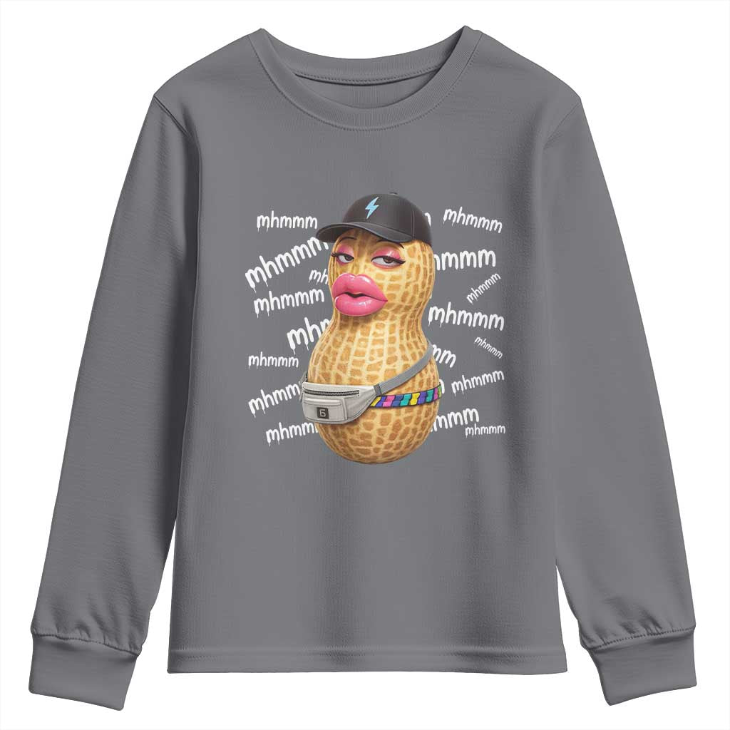 Funny Burnt Peanut Goop Youth Sweatshirt Mhmmm Goop Bungulato