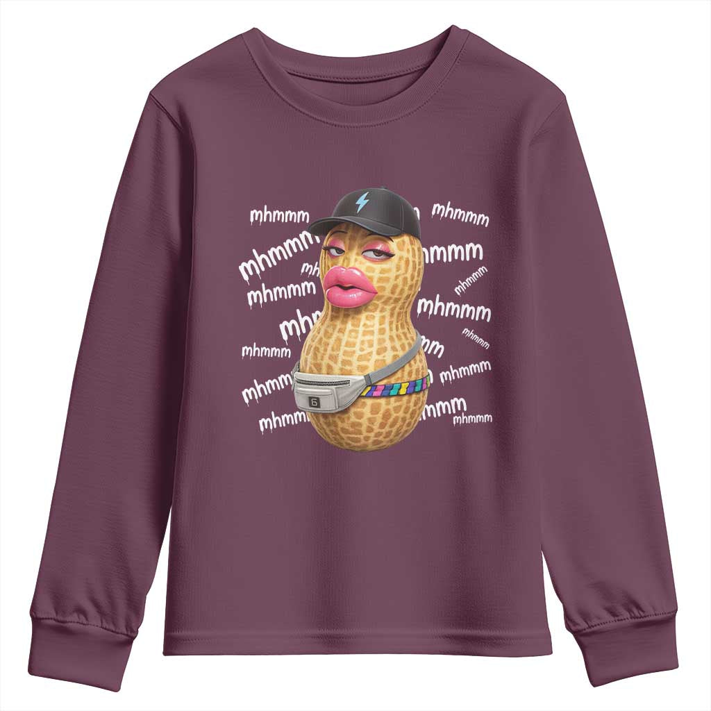 Funny Burnt Peanut Goop Youth Sweatshirt Mhmmm Goop Bungulato
