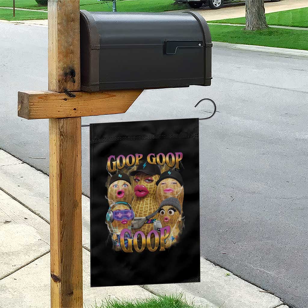Funny Burnt Peanut Goop Garden Flag Bungulato 90s Bootleg Meme Trendy