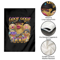 Funny Burnt Peanut Goop Garden Flag Bungulato 90s Bootleg Meme Trendy