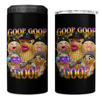 Funny Burnt Peanut Goop 4 in 1 Can Cooler Tumbler Bungulato 90s Bootleg Meme Trendy